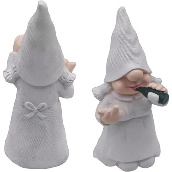 Funny Female Gnome Statue for Outdoor use - Garden Yard Decoration Home - Picture 2 of 5